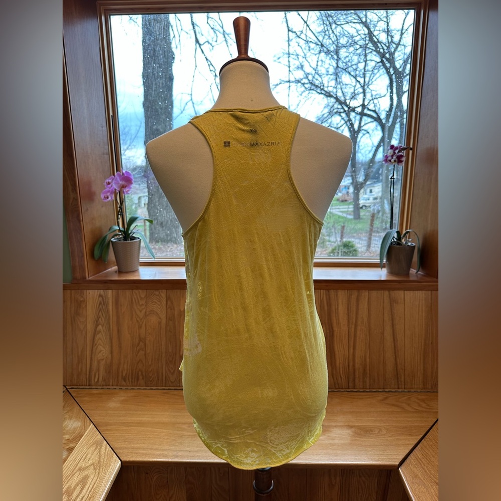 BCBGMaxAzria Yellow Racerback Tank S - Picture 3 of 6